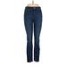 LC Lauren Conrad Jeans - High Rise Skinny Leg Boyfriend: Blue Bottoms - Women's Size 6 - Dark Wash