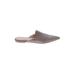 Pretty Ballerinas Mule/Clog: Slip On Stacked Heel Glamorous Gray Shoes - Women's Size 41 - Pointed Toe