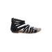 Torrid Sandals: Black Print Shoes - Women's Size 8 Plus - Open Toe