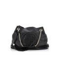 Gucci Leather Shoulder Bag: Black Bags