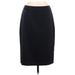 Lands' End Casual Skirt: Black Solid Bottoms - Women's Size 8