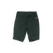Reebok Athletic Shorts: Green Solid Activewear - Women's Size Medium