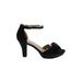 Naturalizer Heels: Black Solid Shoes - Women's Size 10 - Open Toe