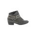 Blowfish Ankle Boots: Gray Solid Shoes - Women's Size 9 - Round Toe