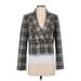 Tommy Hilfiger Jacket: Gray Plaid Jackets & Outerwear - Women's Size 4