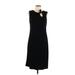 Ann Taylor LOFT Casual Dress - Sheath High Neck Sleeveless: Black Print Dresses - Women's Size 12