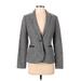 Tommy Hilfiger Blazer Jacket: Gray Tweed Jackets & Outerwear - Women's Size 0