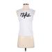 Nike Active Tank Top: White Print Activewear - Women's Size X-Small