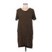 Madewell Casual Dress - Shift: Brown Dresses - Women's Size Medium