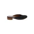 Jeffrey Campbell Sandals: Slip-on Stacked Heel Casual Black Solid Shoes - Women's Size 8 - Round Toe