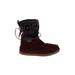 TOMS Ankle Boots: Burgundy Shoes - Women's Size 9 - Round Toe