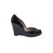 MICHAEL Michael Kors Wedges: Black Print Shoes - Women's Size 6 1/2 - Round Toe