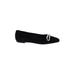 Salvatore Ferragamo Flats: Black Solid Shoes - Women's Size 7 - Almond Toe