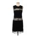 Zara Casual Dress - Sheath Crew Neck Sleeveless: Black Solid Dresses - New - Women's Size Medium