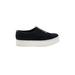 Vince. Sneakers: Slip-on Platform Casual Black Print Shoes - Women's Size 7 1/2 - Round Toe