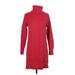 Gap Casual Dress - Sweater Dress: Red Dresses - New - Women's Size Small
