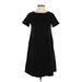 Uniqlo Casual Dress - A-Line: Black Solid Dresses - Women's Size X-Small