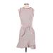 Lucy Paris Casual Dress: White Stripes Dresses - New - Women's Size X-Small