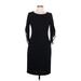 DKNY Casual Dress - Sheath: Black Print Dresses - Women's Size 10