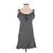 American Eagle Outfitters Casual Dress - Mini Sweetheart Sleeveless: Black Print Dresses - Women's Size Small