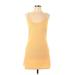 Sonoma Goods for Life Casual Dress - Slip dress: Yellow Dresses - Women's Size Large