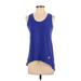 Adidas Active Tank Top: Blue Activewear - Women's Size Small