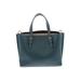 Coach Factory Leather Satchel: Pebbled Teal Print Bags