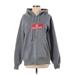 Pullover Hoodie: Gray Marled Tops - Women's Size Small