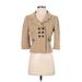 Ann Taylor LOFT Jacket: Short Tan Solid Jackets & Outerwear - Women's Size 4