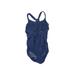 Speedo One Piece Swimsuit: Blue Swimwear - Women's Size 8