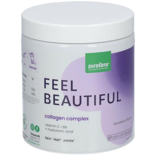 Purasana Feel Beautiful Collagen Blackberry Flavour 240 g Pulver