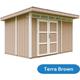 Abri de jardin à base de bois en panneaux lp SmartSide 9 m² - extérieures L412xL279xH237 cm Timbela