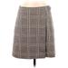 Banana Republic Casual Skirt: Brown Plaid Bottoms - Women's Size 6