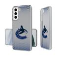 Vancouver Canucks Linen Logo Galaxy Clear Case