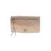 Tory Burch Leather Clutch: Pebbled Tan Print Bags