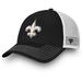 Men's Fanatics Branded Black/White New Orleans Saints Fundamental Trucker Unstructured Adjustable Hat