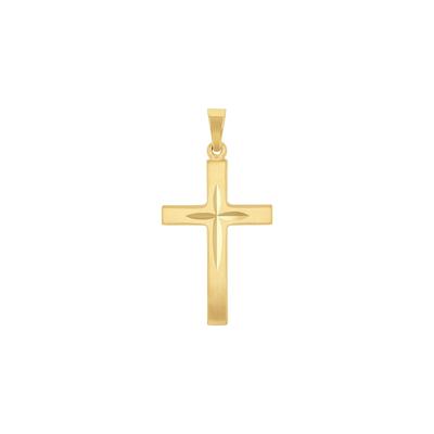 amor - Motivanhänger für Damen und Herren, Unisex, Gold 375 | Kreuz Ketten 1 ct