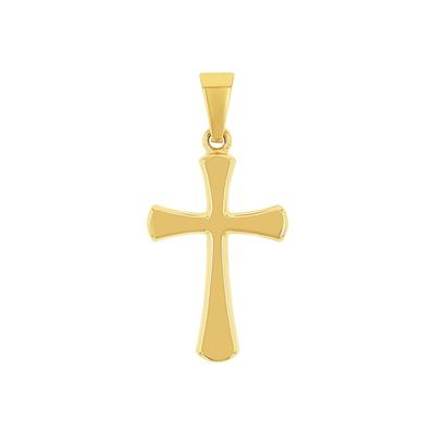 amor - Motivanhänger für Damen und Herren, Unisex, Gold 585 | Kreuz Charms & Kettenanhänger 1 ct