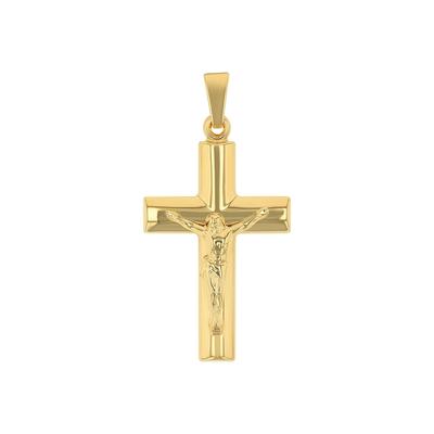 amor - Motivanhänger für Damen und Herren, Unisex, Gold 375 | Kreuz mit Corpus Ketten 1 ct