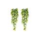 Héloise - Orchid-2 Pcs Artificial Ivy Artificial Green Hanging Plants for Celebration, Wedding, Kitchen, Garden, Office Decoration Yellow