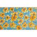 Orange Blossom Kitchen Rug by Mohawk Home in Blue (Size 18 X 30)