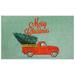 Merry Christmas Truck Kitchen Rug by Mohawk Home in Multi (Size 24 X 40)