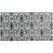 Damask Tile Navy Kitchen Rug by Mohawk Home in Grey (Size 3 RUG SET)