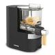 H.Koenig HOMY90 Nudelmaschine, 600 g, 375 ml Wasser, 6 automatische Programme, glutenfrei, integrierte Waage, 220 W, Schwarz