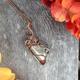 Winter Dance - Mexican Jasper Oxidized Copper Wire Wrapped Necklace Statement