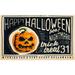 Very Scary Kitchen Rug by Mohawk Home in Black (Size 30 X 50)