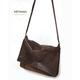 Unisex Brown Laptop Bag With Leather Cover