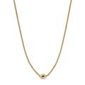 Zoe Chicco 14K Yellow Gold Curb Chain Marquise Blue Sapphire Halo Necklace, 16