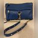 Rebecca Minkoff Bags | Euc Rebecca Minkoff Cross Body Bag Blue Leather | Color: Blue/Gold | Size: @8”X12”