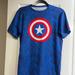 Under Armour Tops | $5 Sale Women’s Under Armour Marvel Captain America Dri-Fit Shirt. Euc. X-Lg | Color: Blue | Size: Xl